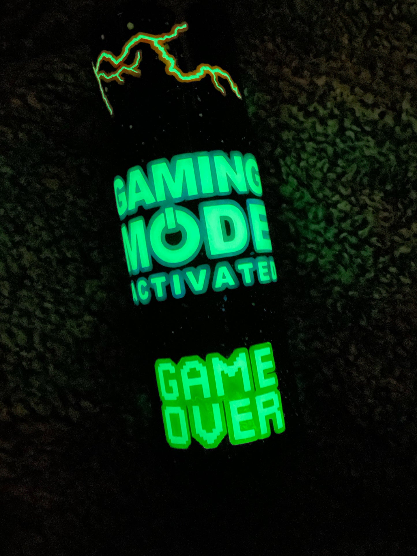 Glow in the dark tumbler/Uv purple in the sun! You can customize your own tumbler also.