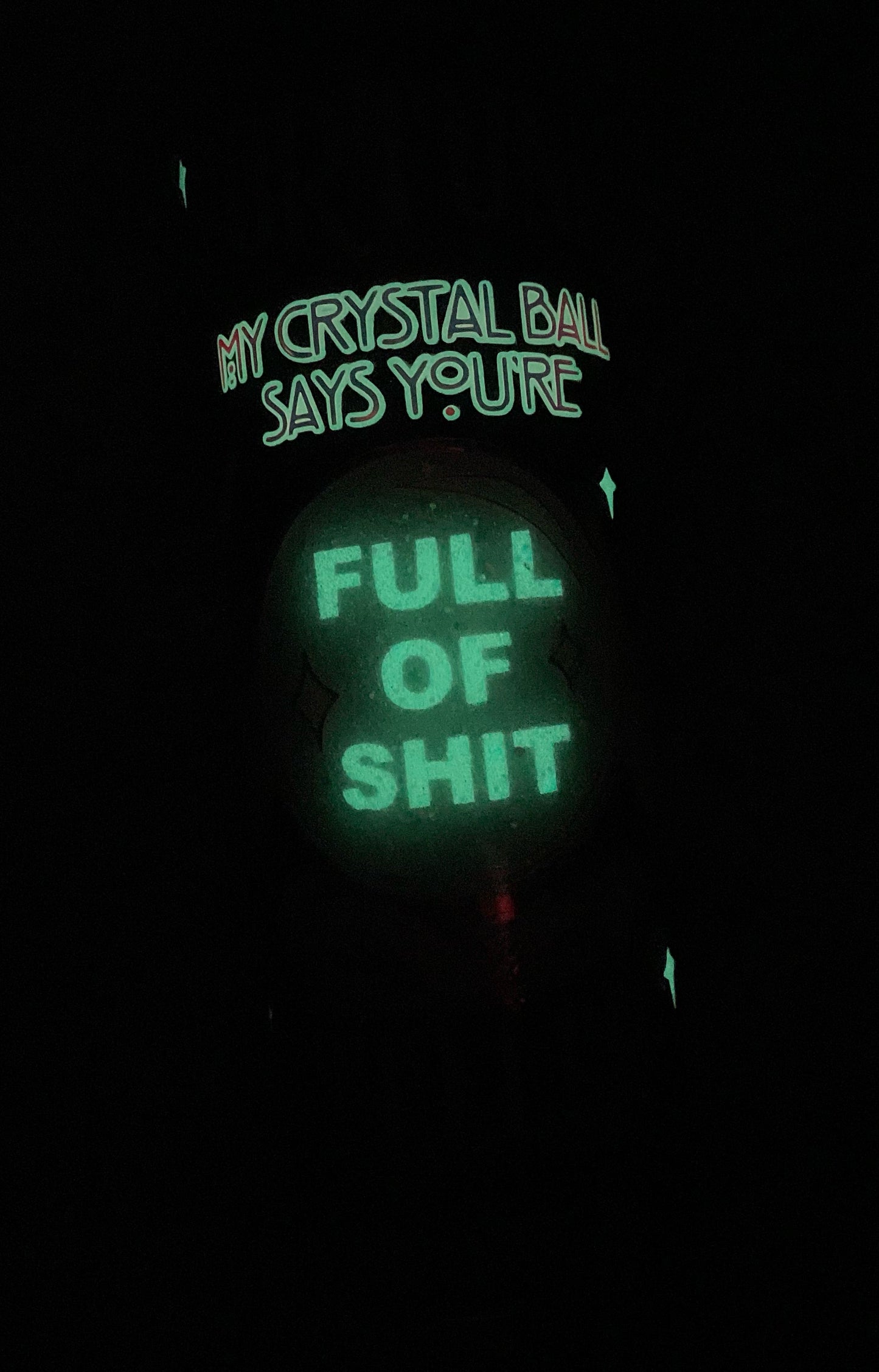 Crystal Ball Hidden Message 20oz