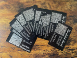 Metal Business Cards