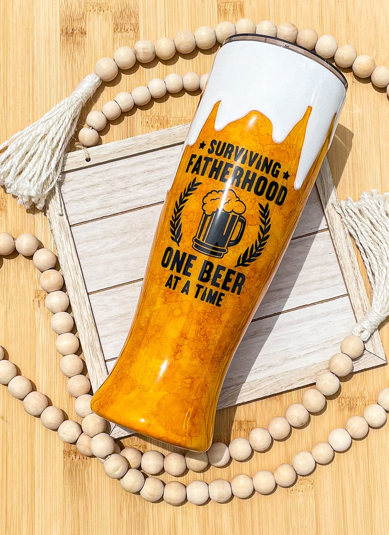 Surviving Fatherhood one beer at a time 30oz Tumbler