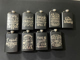 Custom Black Flasks