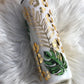 Gold leaf with leopard print