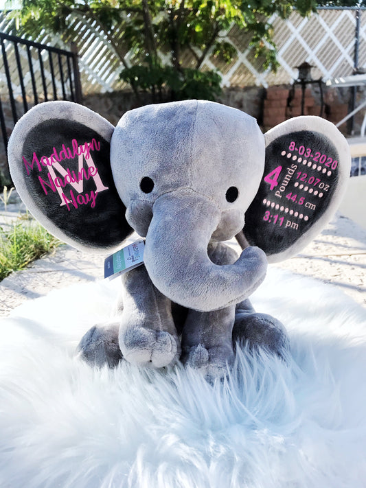 Birth announcement Elephant