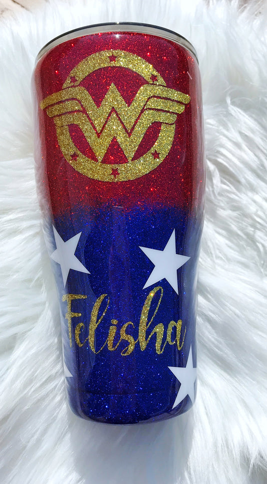 Wonder Woman Ombré Tumbler