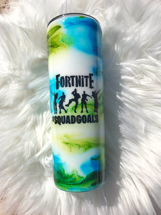 Glow in the dark Fortnite Tumbler