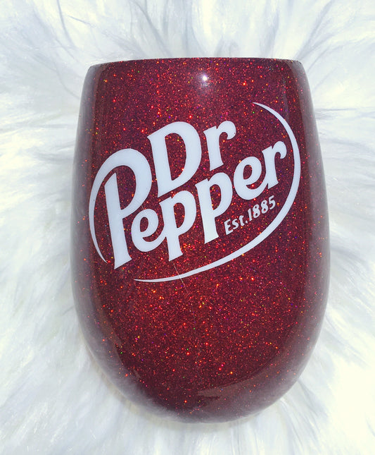 Dr Pepper Wine Glass
